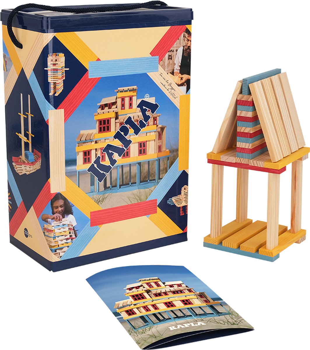 Kapla - Fass - Konstruktionsspielzeug - Sommerbox - 200 Bretter