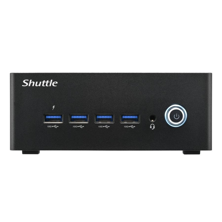 Shuttle NA10H7 Nano PC NA10H7, AMD Ryzen ™ 7-8845HS APU, Radon780m, 2xHDMI, 2xUSB-C 4,0 (DP) 2x2.
