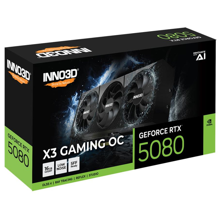 Inno3D G50803-16D7X-17603930 RTX 5080 X3 Gaming OC, 16GB, GDDR7