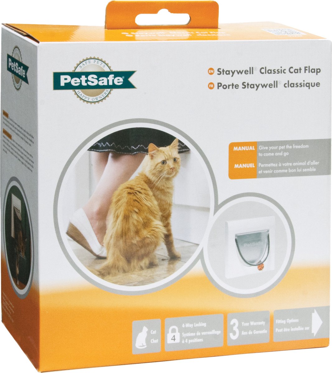 PetSafe -Katzenklappe mit Tunnelweiß
