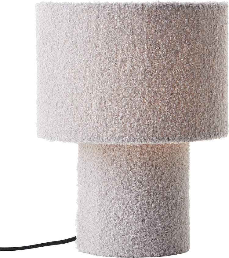 Brilliant Teddy - Tischlampe - E27 max 1x25w - Teddystoff - Grau