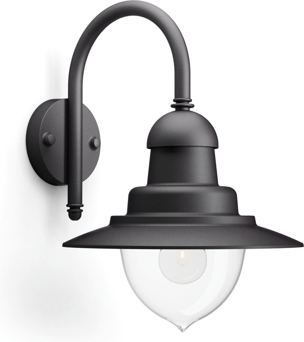 Philips LED Philips Raindrop Außenwandleuchte – 1-flammig – Schwarz
