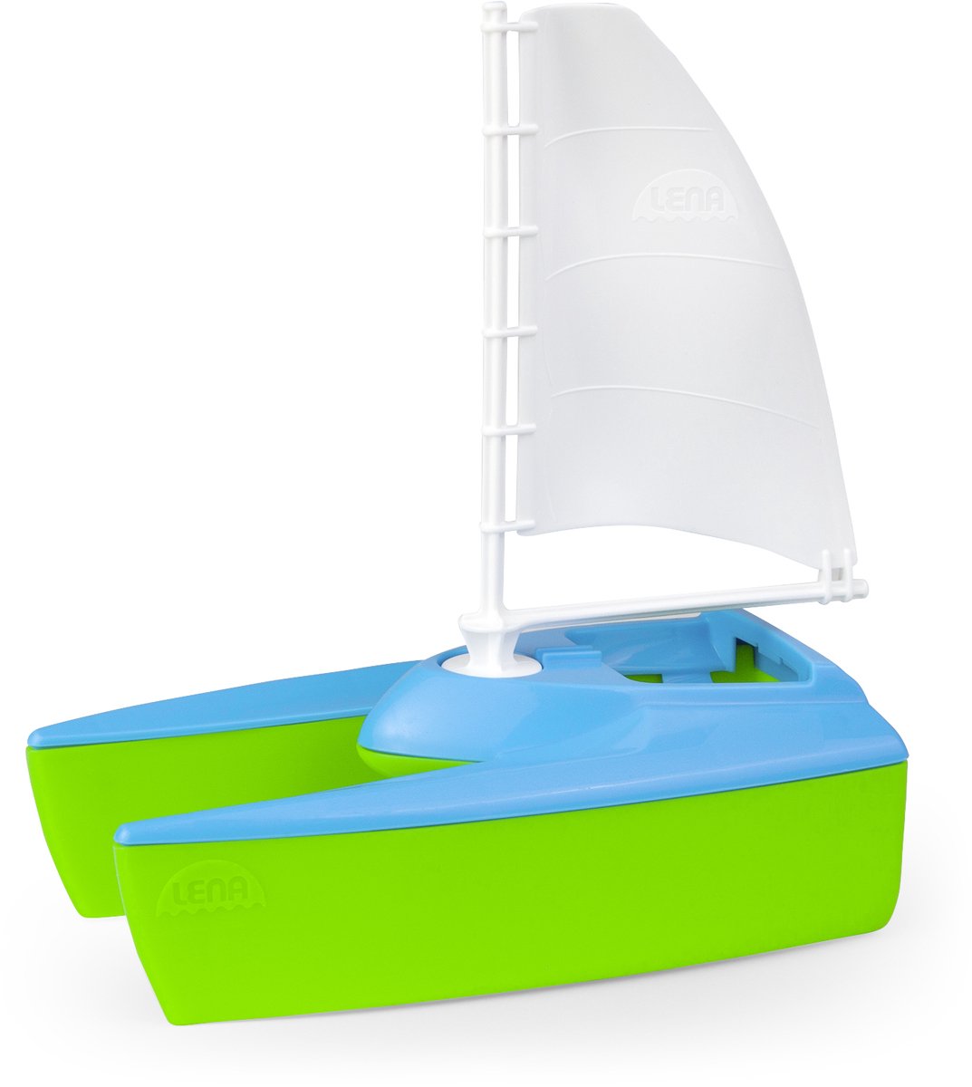 Lena Segelboot-Spielzeug – buntes Badespielzeugboot für Kinder.