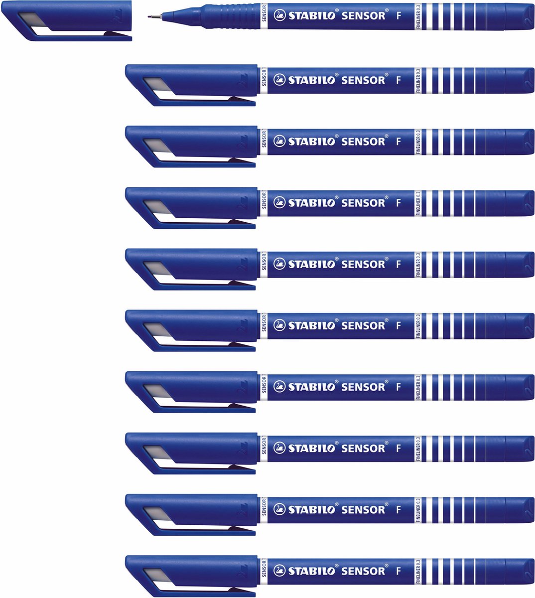 Stabilo Sensor - Fineliner 0,3 mm - Blau - Karton à 10 Stück