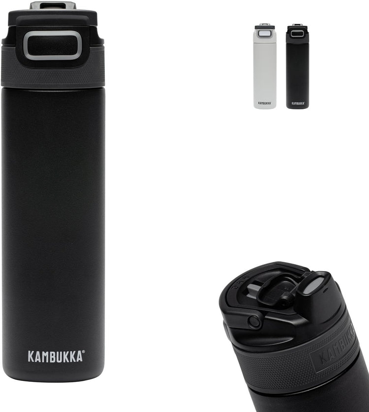 Kambukka Elton isolierte Wasserflasche 600 ml – Nightfall mit 3-in-1-Deckel und leicht zu reinigender Trinkflasche