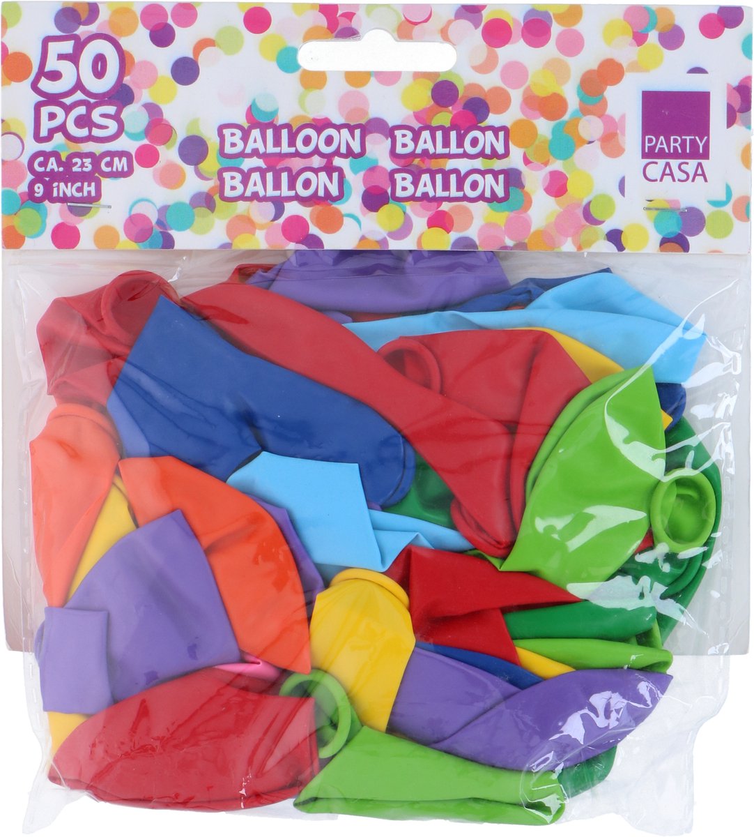 Farbige Luftballons von Smartvat – 50 Stück – 23 cm – Latex
