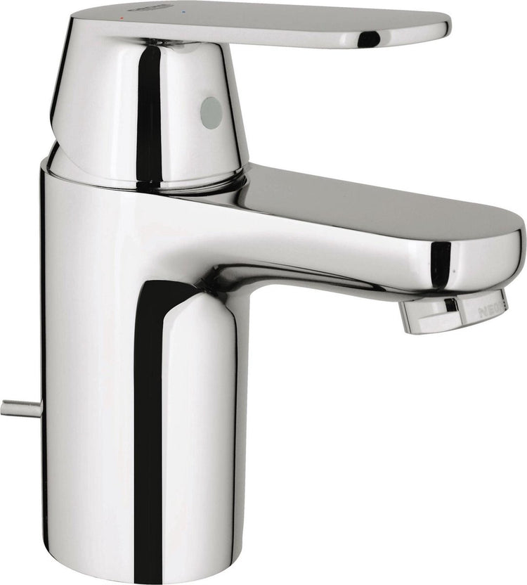 Grohe Eurosmart Cosmopolitan Waschtischarmatur – niedriger Auslauf – mit ausziehbarem Ablaufgarnitur – Chrom – wassersparend