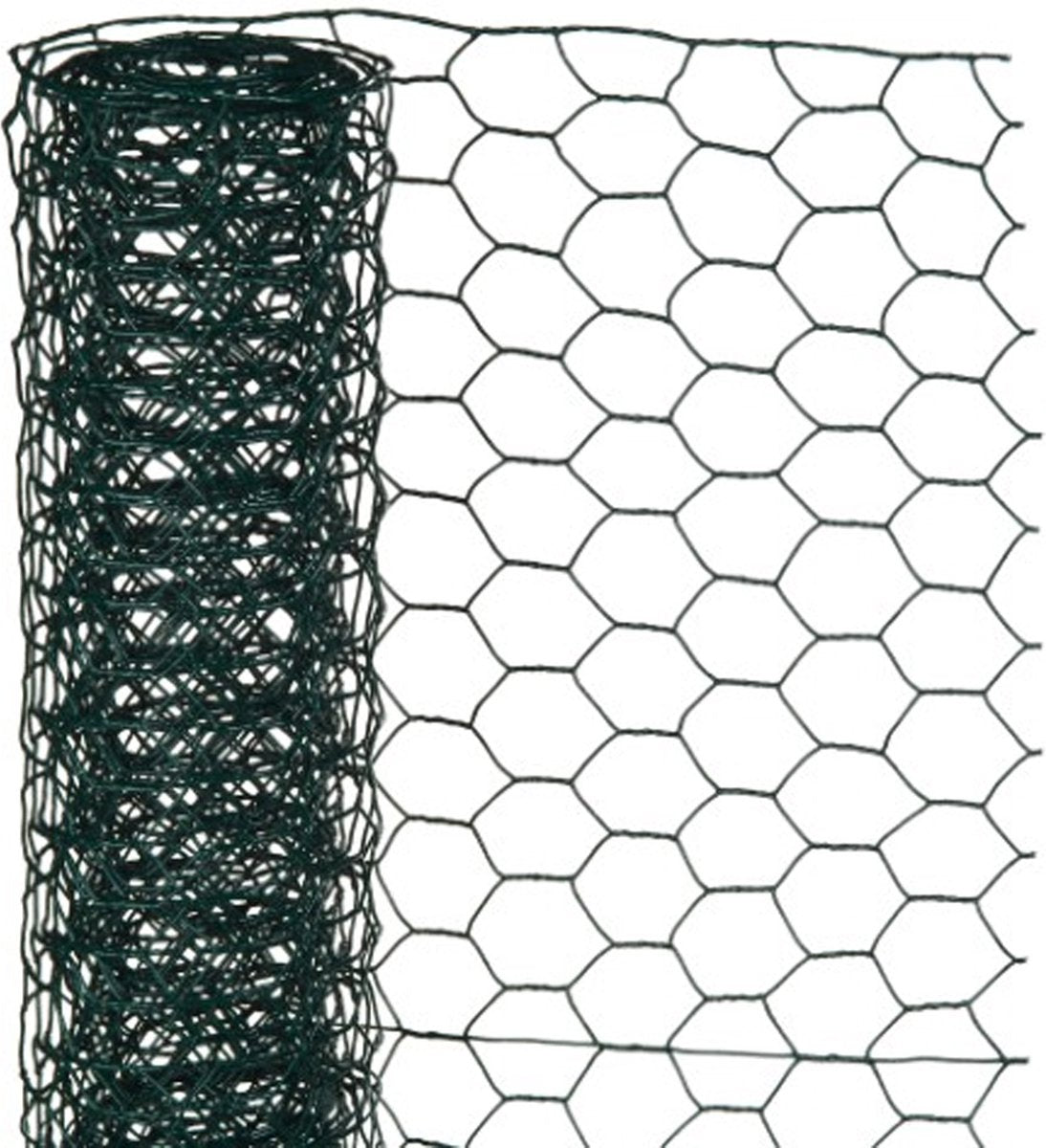 Natur – verzinktes Stahlgeflecht – 1 x 5 m – grün – 13 x 13 mm Maschenweite
