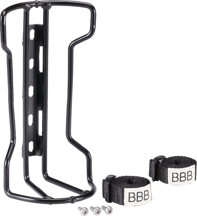 BBB Cycling Stackrack Gepäckhalter – Montage an der Vordergabel – leichter Bikepacking-Gepäckträger – Schwarz – BBC-81