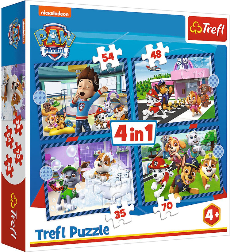 Markenloses Sans-Marque-Puzzle 4 in 1 Paw Patrol 35+48+54+70 Teile (6034650)