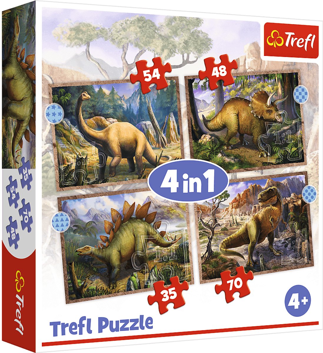 Trefl 4in1 - interessante Dinosaurier