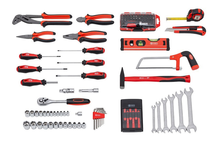 Connex Werkzeugkoffer 100-teiliger Aluminiumkoffer