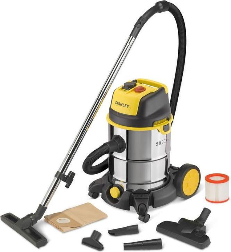 Stanley sxvc30xtde – Industriestaubsauger – 1600 W – Edelstahltank – 30 l
