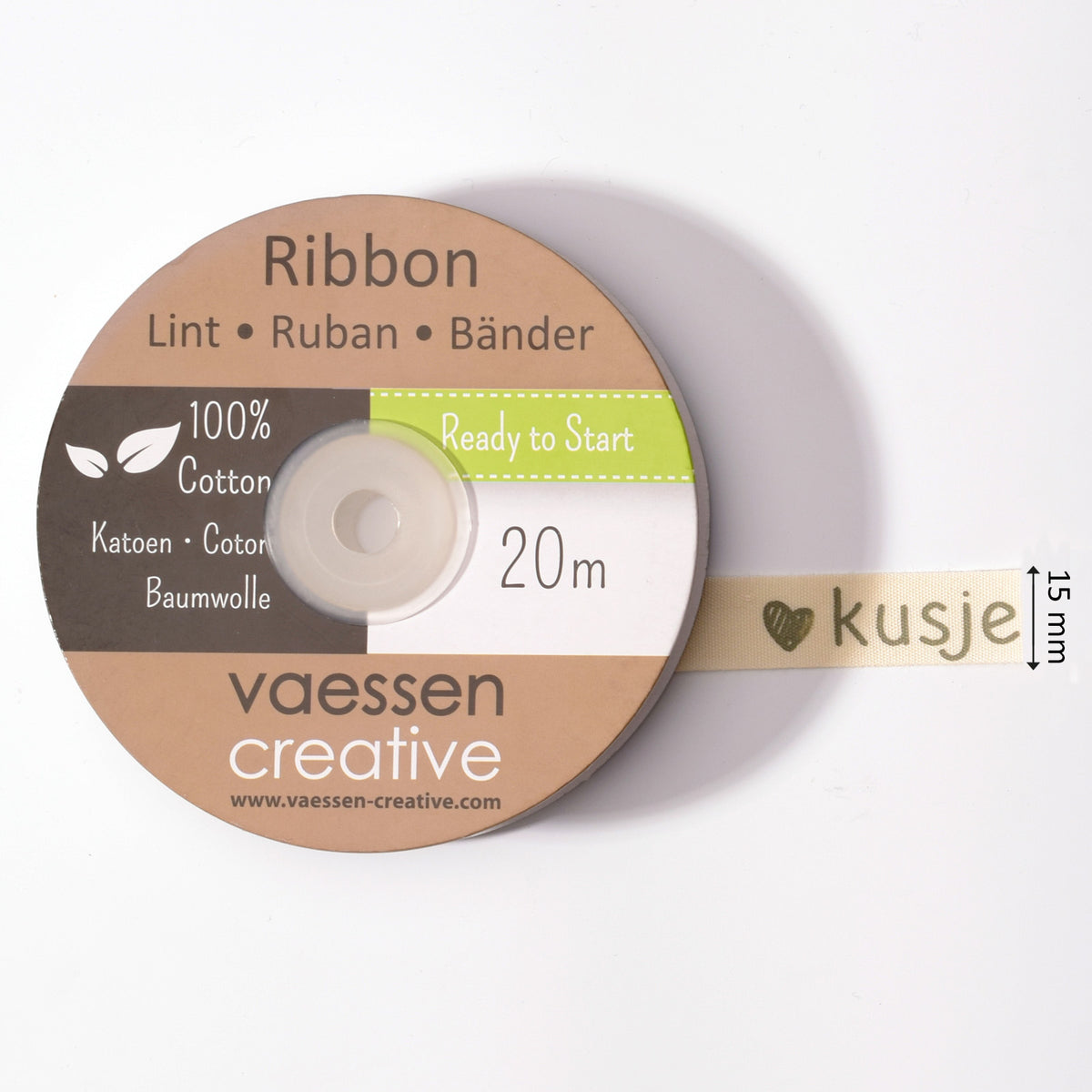 Vaessen creative • Band 20mx15mm nl kiss