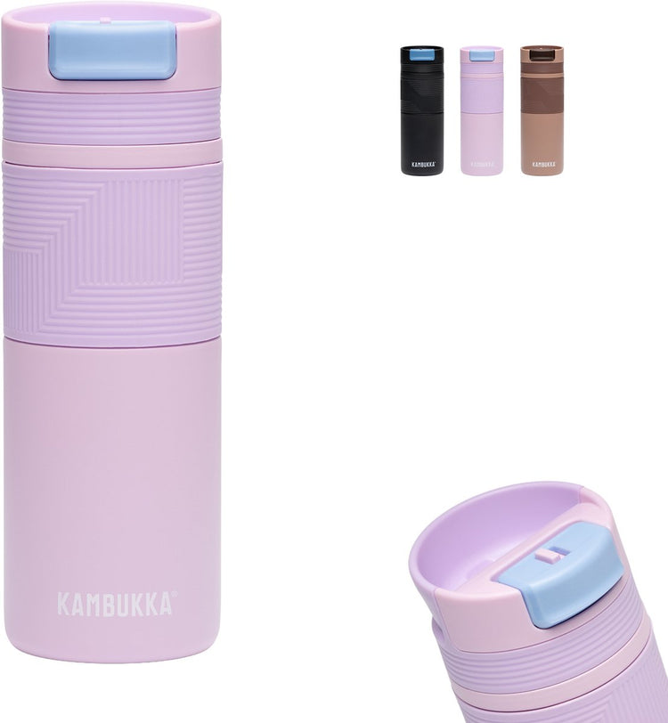 Kambukka Cabo Grip Thermobecher 500 ml – Kaffeebecher to go – auslaufsicherer Kaffeebecher – Edelstahl – Fairywing Dream