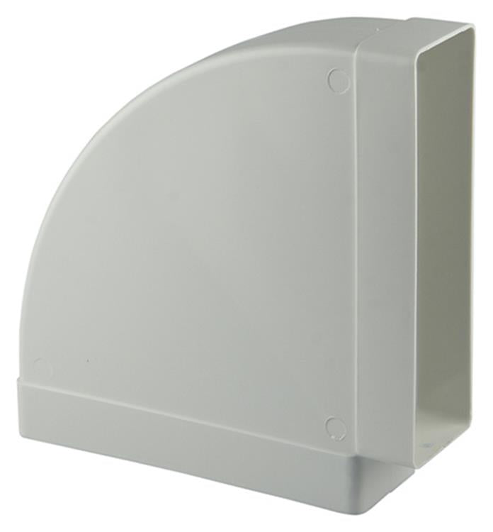 Renson 1006406 - PVC-Eckverbindung hor.90° 7016 weiß 204x60mm | 3 Stück