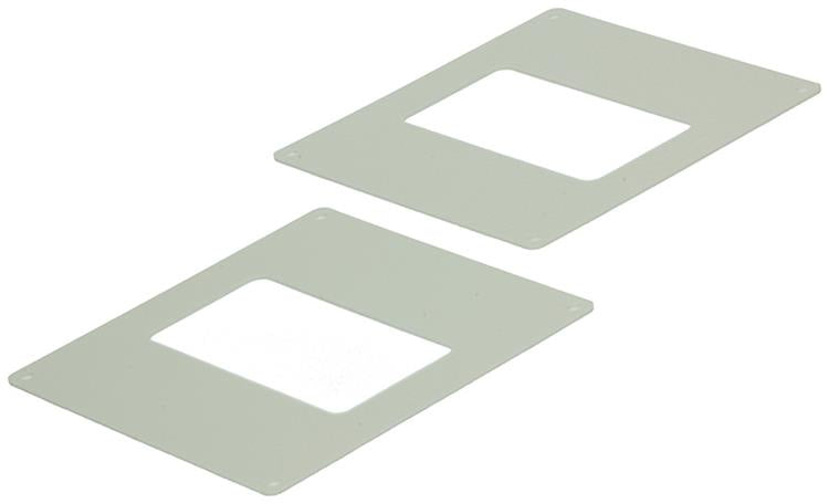 Renson 1006429 – Set mit 2 PVC-Abdeckplatten 7032 weiß 110 x 55 mm | 5 Stück