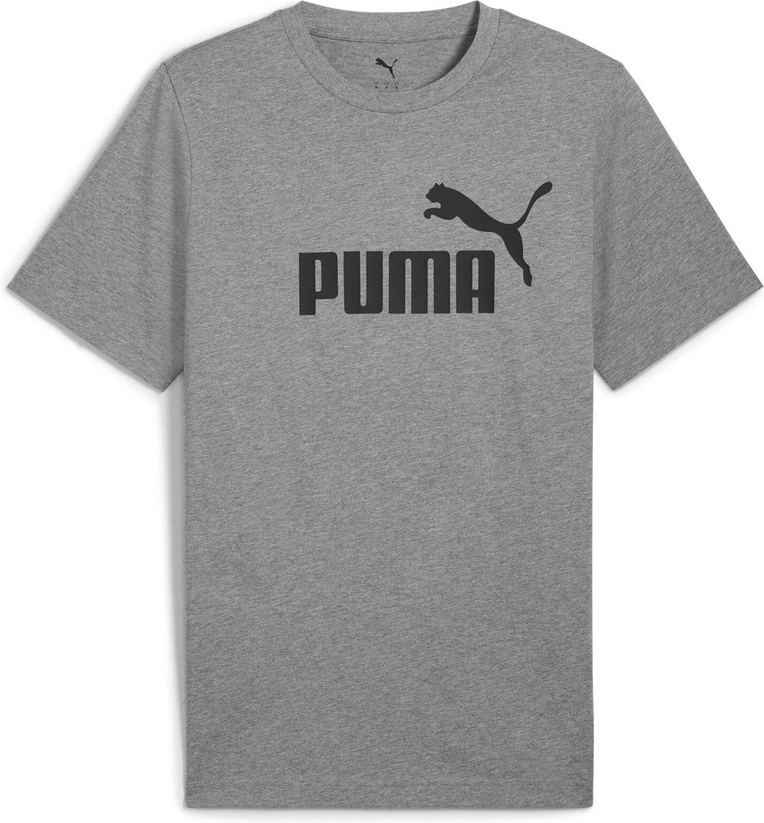 Puma ess Nr. 1 Logo Tee Herren-T-Shirt – mittelgrau meliert