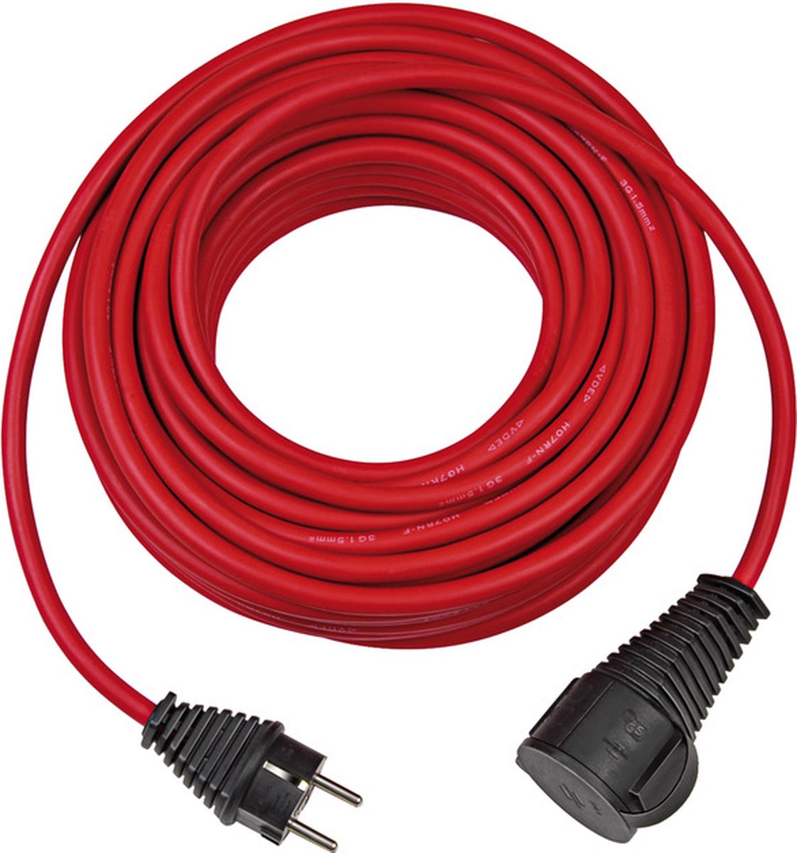Brennerstuhl Verlängerungskabel für Baustelle IP44 25m rot h07rn-f 3g1,5 - 1167830