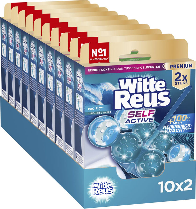 Witte Reus Self Active Pacific Toilettenblock 100 g – Toilettenblöcke – Vorteilspackung – 2 x 10 Stück