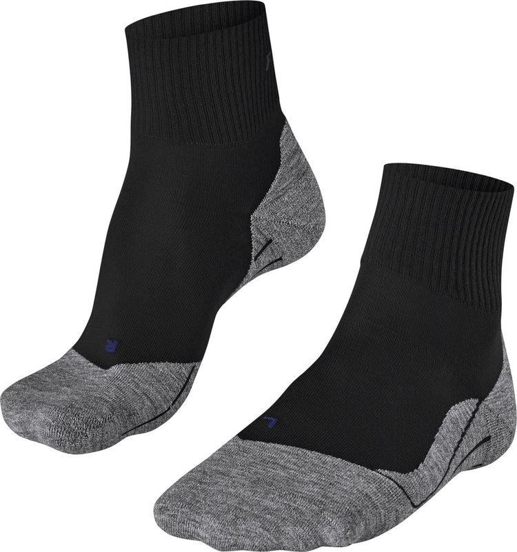 Falke TK5 Cool Short Anti-Blister dünne Lyocell-Funktionsmaterial Wandersocken Herren Schwarz - Größe 42-43
