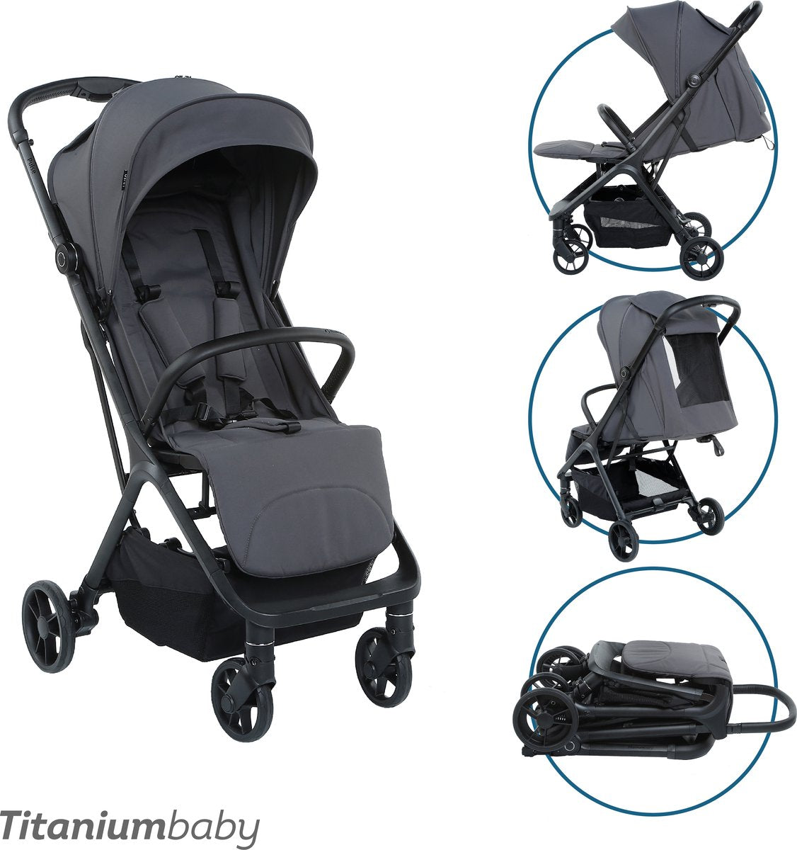 Titanium Baby Titanium Babybuggy Pulse Graphitgrau
