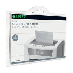 Ölpapier für Aktenvernichter Leitz 80070000 IQ Ölblätter, Packung mit 12 Blatt