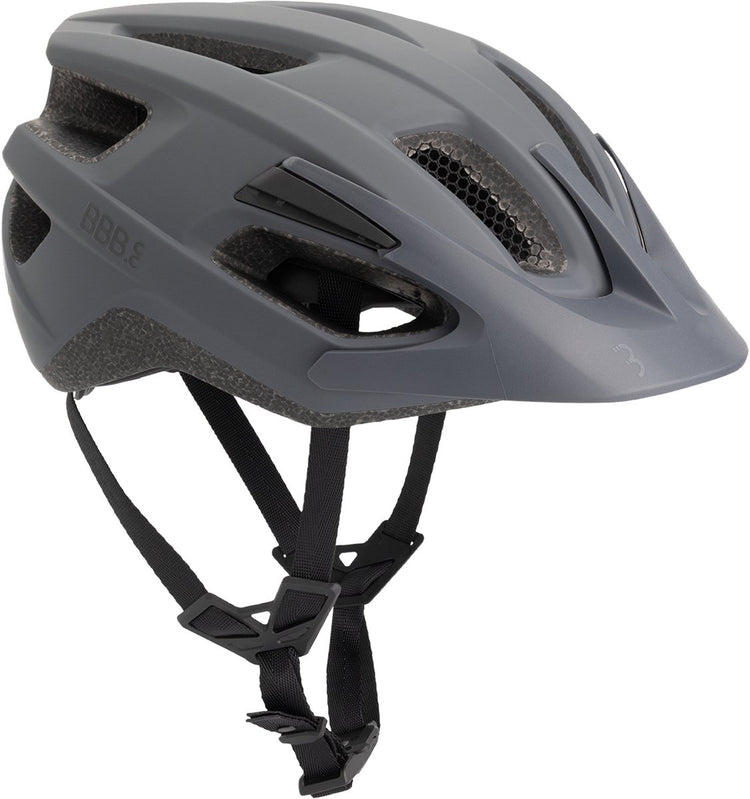 BBB Cycling Kite 3.0 Fidlock Fahrradhelm Erwachsene – MTB-Helm Rennradhelm – Fahrradhelm – Fahrradhelm Damen – Fahrradhelm Herren – matt dunkelgrau Größe M (55–58 cm) – BHE-30