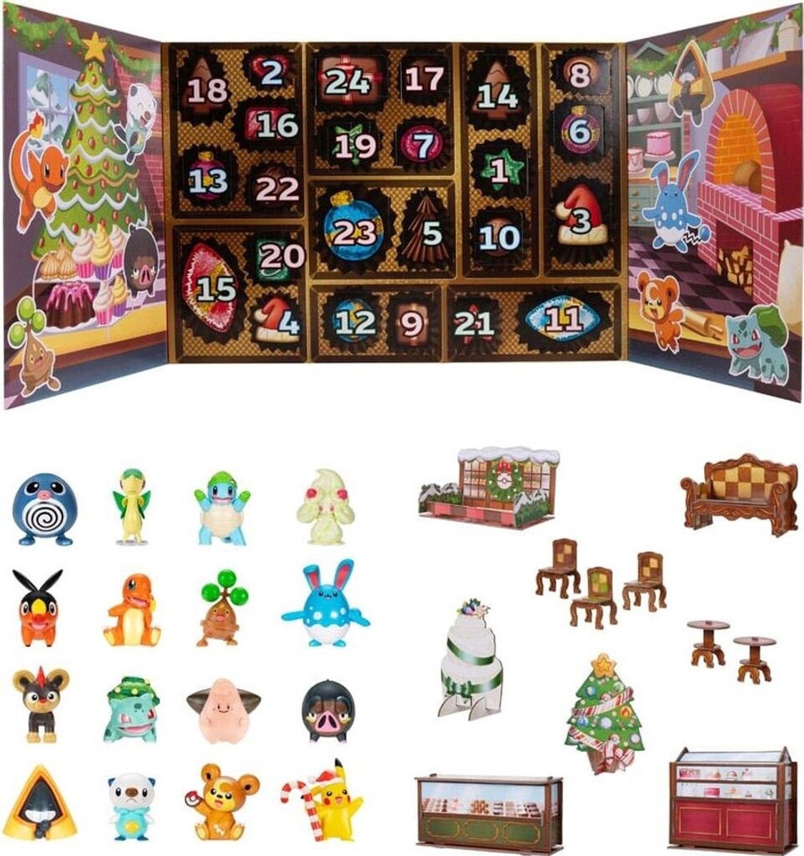 Jazwares Pokémon Adventskalender 2025 – 24 Figuren und Spielzeug