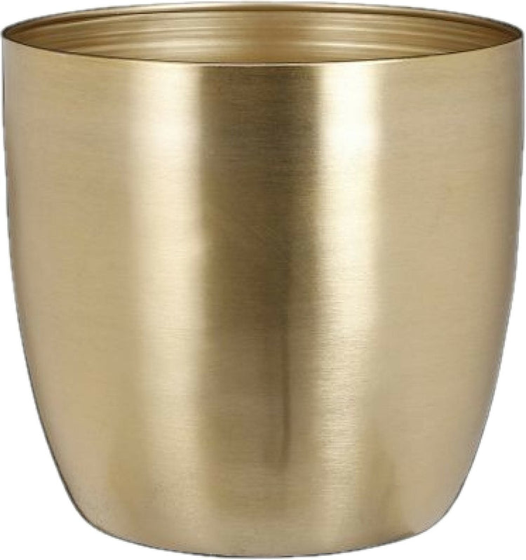 Mica-Dekorations-Pflanztopf – Metall – Gold – D20 x H19 cm – Blumentopf