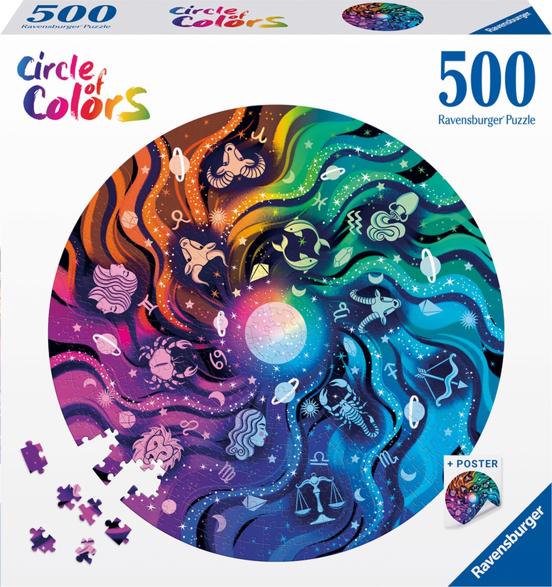 Ravensburger Kreis der Farben Astrologie - Puzzle - 500 Teile