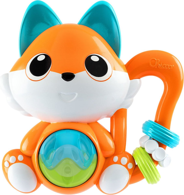 Chicco Musikfuchs - elektrische Rassel mit Melodien | Motorik-Beißspielzeug (6-36m)