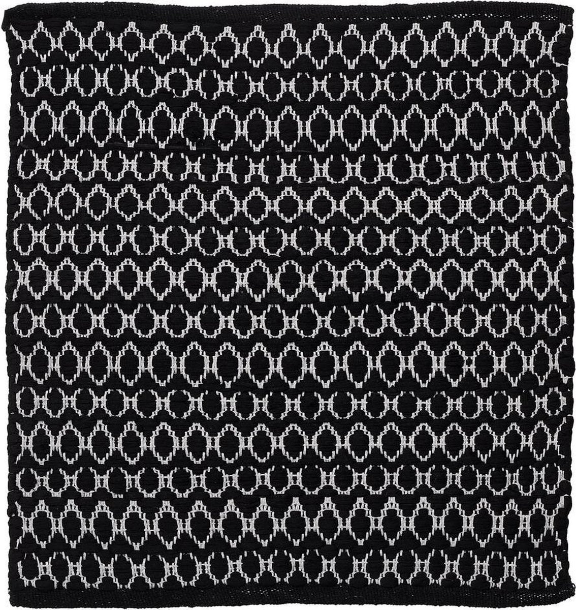 Sealskin - Boho-Badematte 60x60 cm - Polyester-Baumwolle - Schwarz