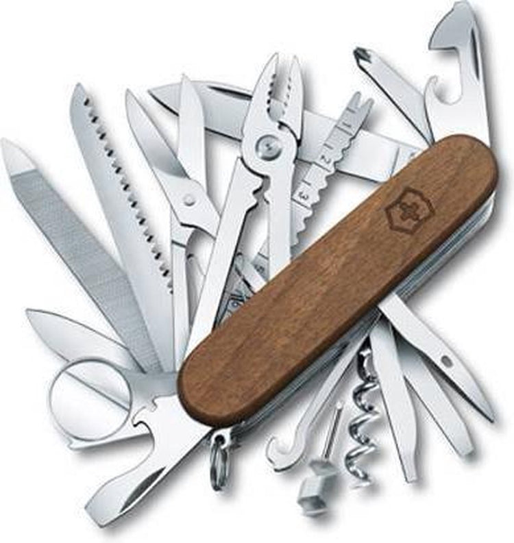 Victorinox Swisschamp Holz Schweizer Taschenmesser – 29 Funktionen – Holz