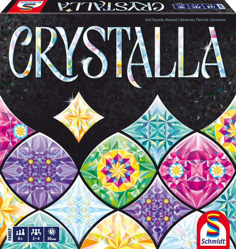 Schmidt ® - crystalla - Legespiel - strategisches Familienspiel mit Kristallen - ab 8 Jahren - 2-4 Spieler