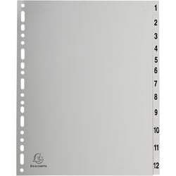 Tabs Exacompta 1-12 grau