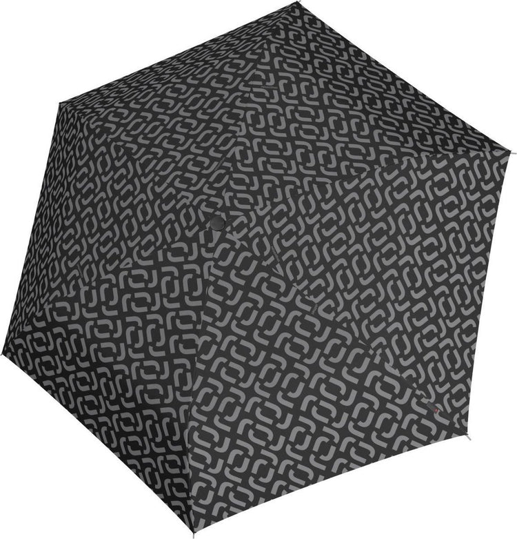 Reisenth Umbrella Pocket Mini faltbarer Mini-Regenschirm – ø 97 cm – Signature Black Schwarz