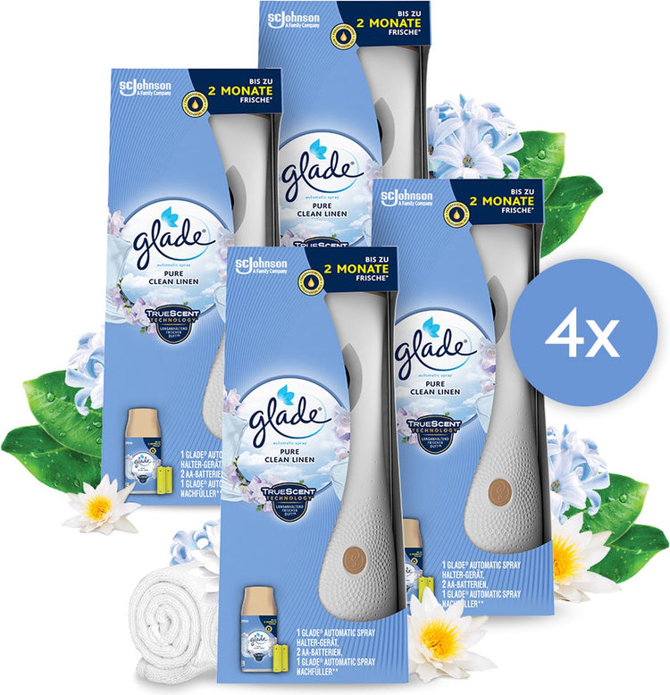 Glade automatischer Sprühhalter aus reinem, sauberem Leinen
