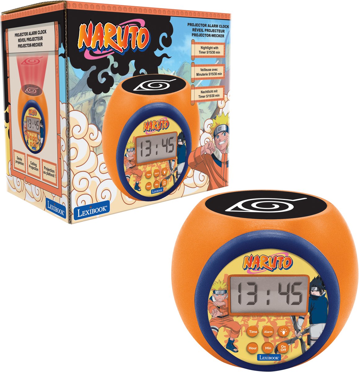 Lexibook Naruto-Projektor-Wecker mit Timer