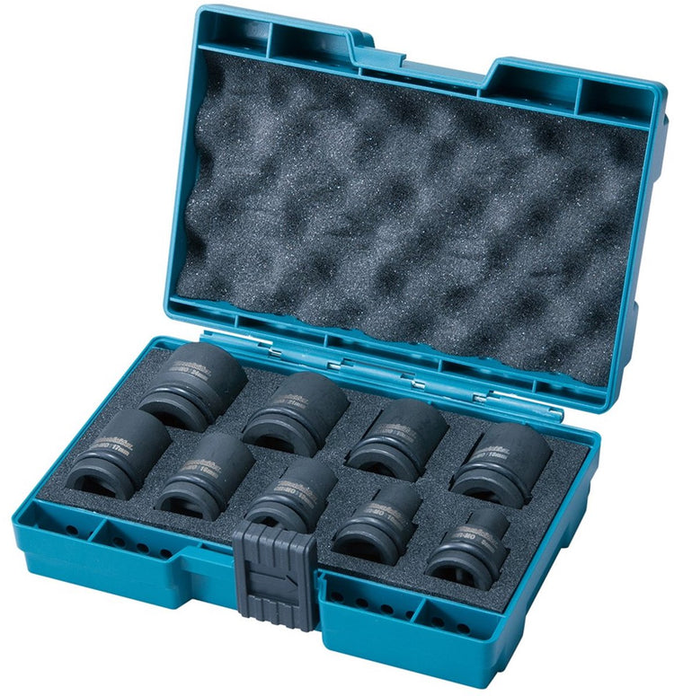 Makita D-41517 Kraft-Steckschlüsselsatz für Schlagschrauber 1 2 9-teilig