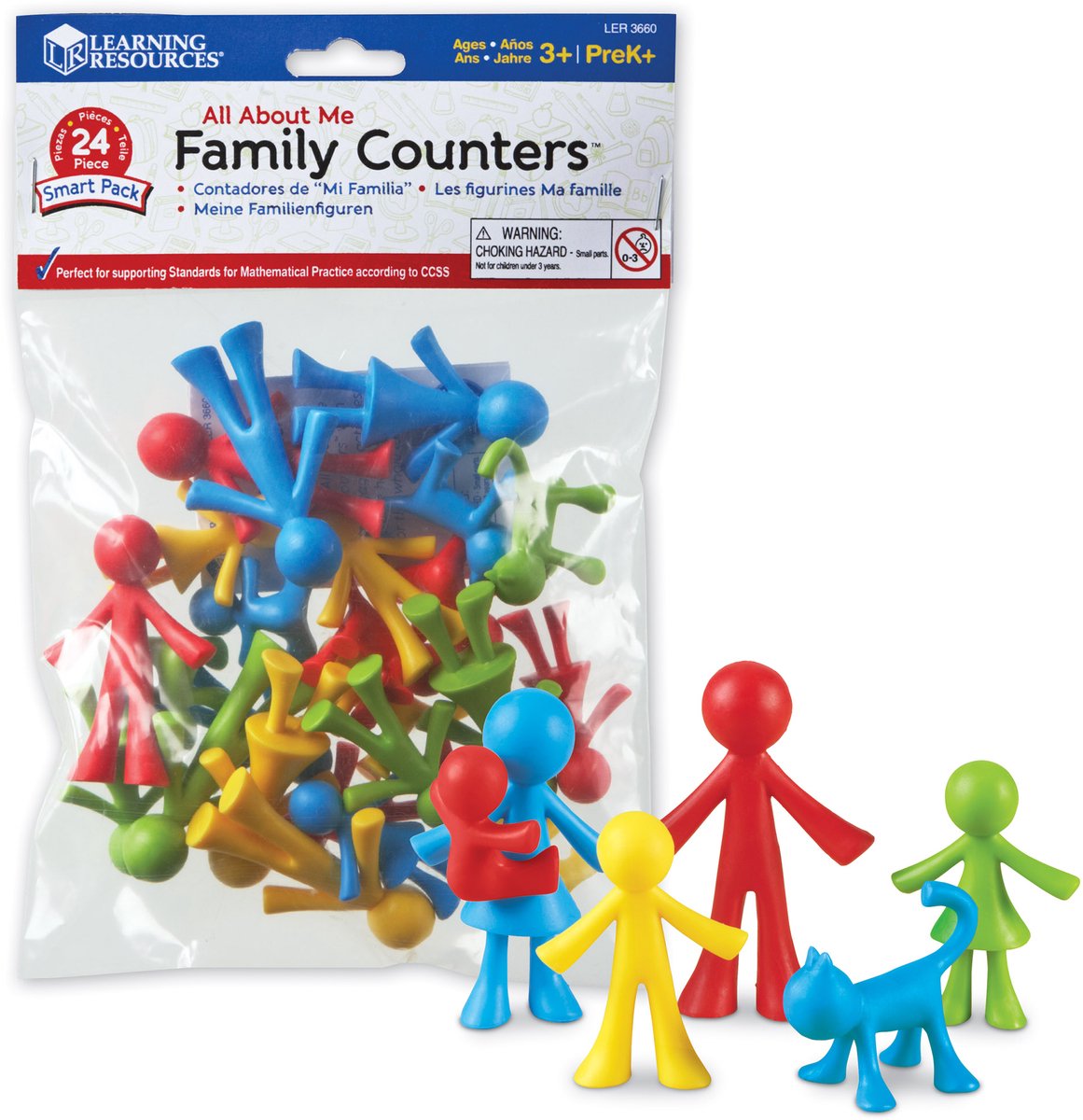 Lernressourcen rund um mich Family Counters™ Smart Pack (24er-Set) – 3+