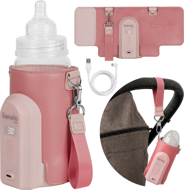 Lionelo thermup go evo Flaschenwärmer – mobil – 5 Temperaturstufen – USB-C-Aufladung – bis zu 9 Stunden Wärme – geeignet für Glas und Kunststoff