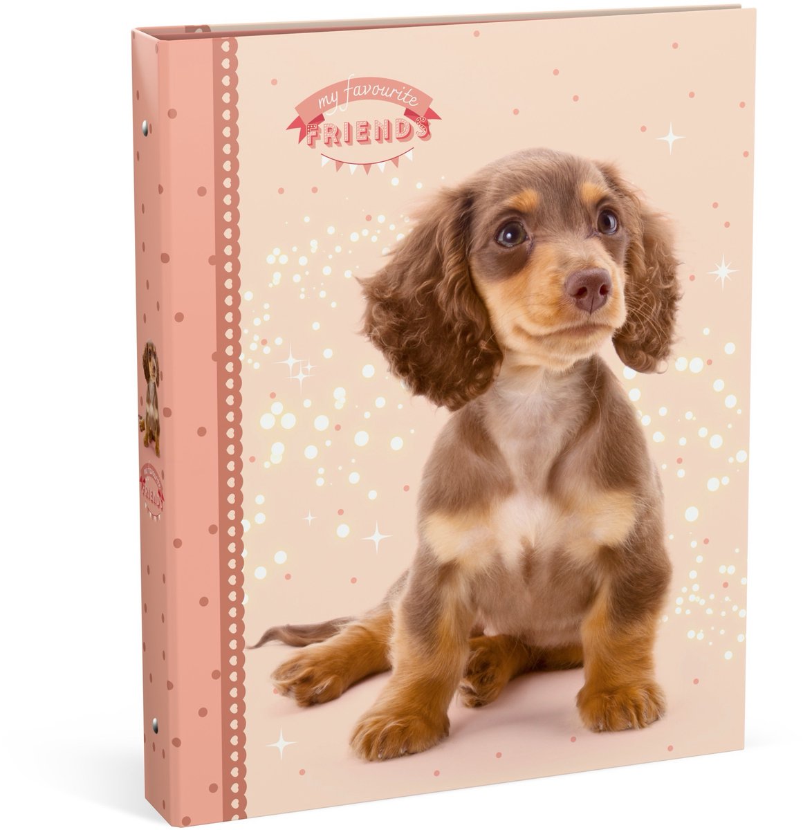 Ringordner „Meine Lieblingsfreunde“ A4 – Hund – 23 Ringe