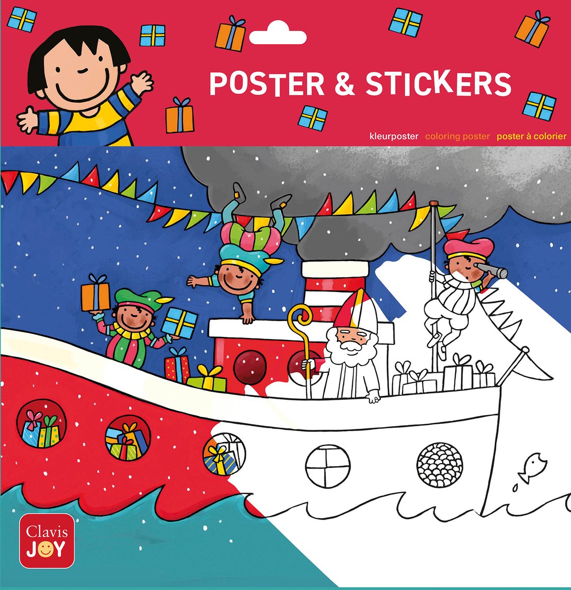 Clavis Joy Malposter Anna und Sinterklaas