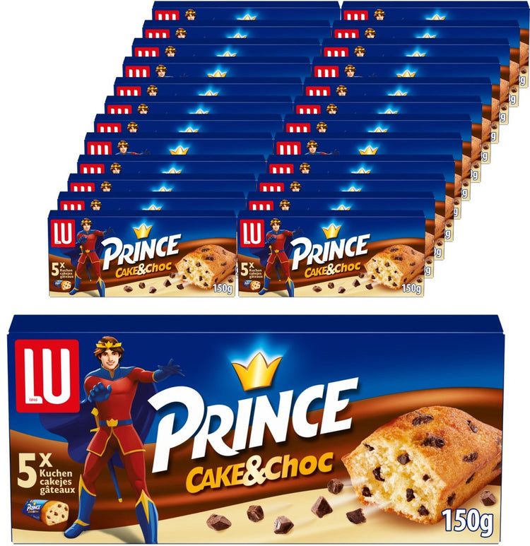 Lu Prince Cake Choc 16 x 150g (5 x 30g) – Kekse – Kekse für unterwegs – Kaffee – Tee – Arbeit – Brühe