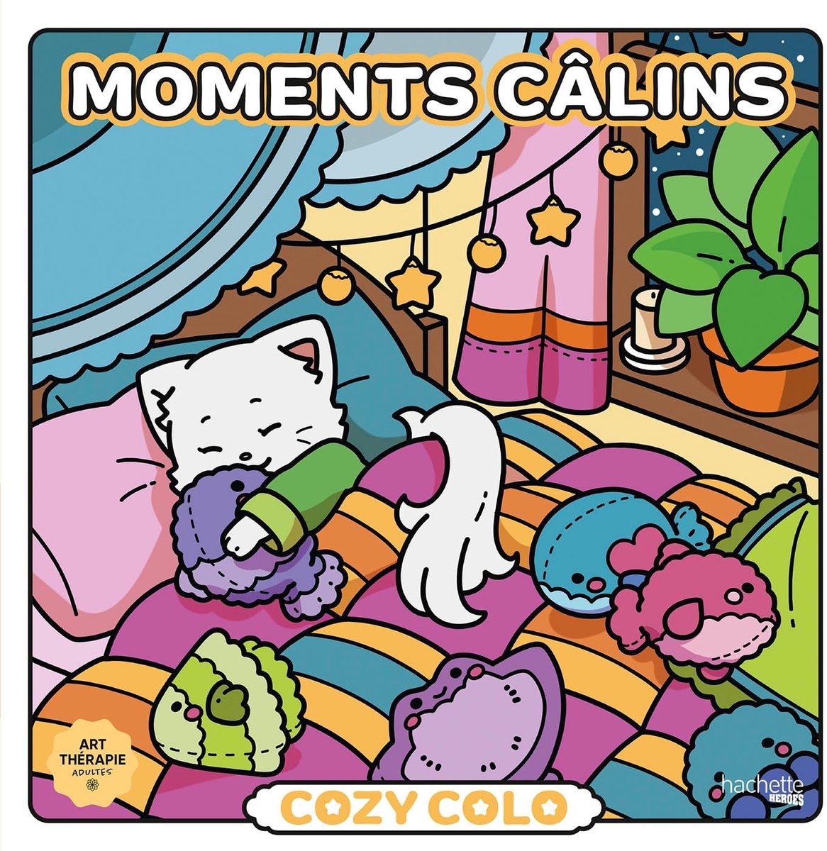 Hachette Heroes Atelier Créatif Autres Lizenzen Cozy Colo Cozy Colo – Momente Calins Kuschelmomente – Hachette – Malbuch für Erwachsene und Kinder