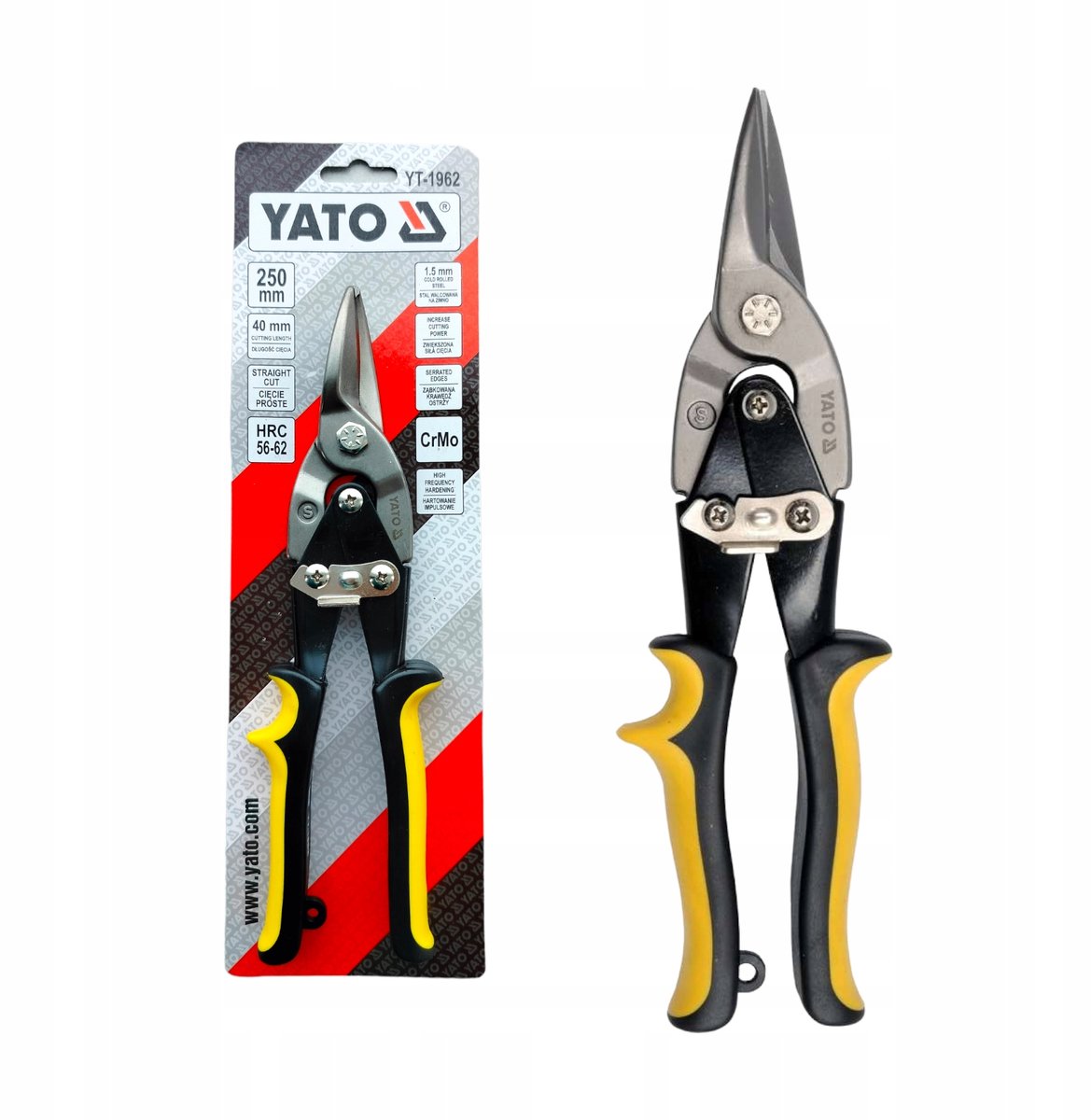 Yato Blechhaar rechts 250mm - professionelles Handwerkzeug