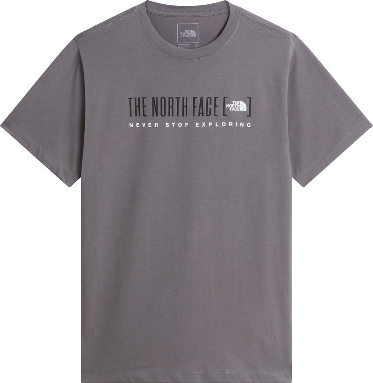 The North Face M Bracket Logo Regular SS Tee Herren Outdoor-Shirt – Smoked Pearl