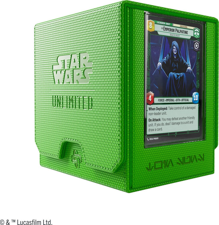 Gamegenic Star Wars Unlimited Twin Suns Deck Pod grün – Deckbox – Tokenbox – für Star Wars Unlimited –