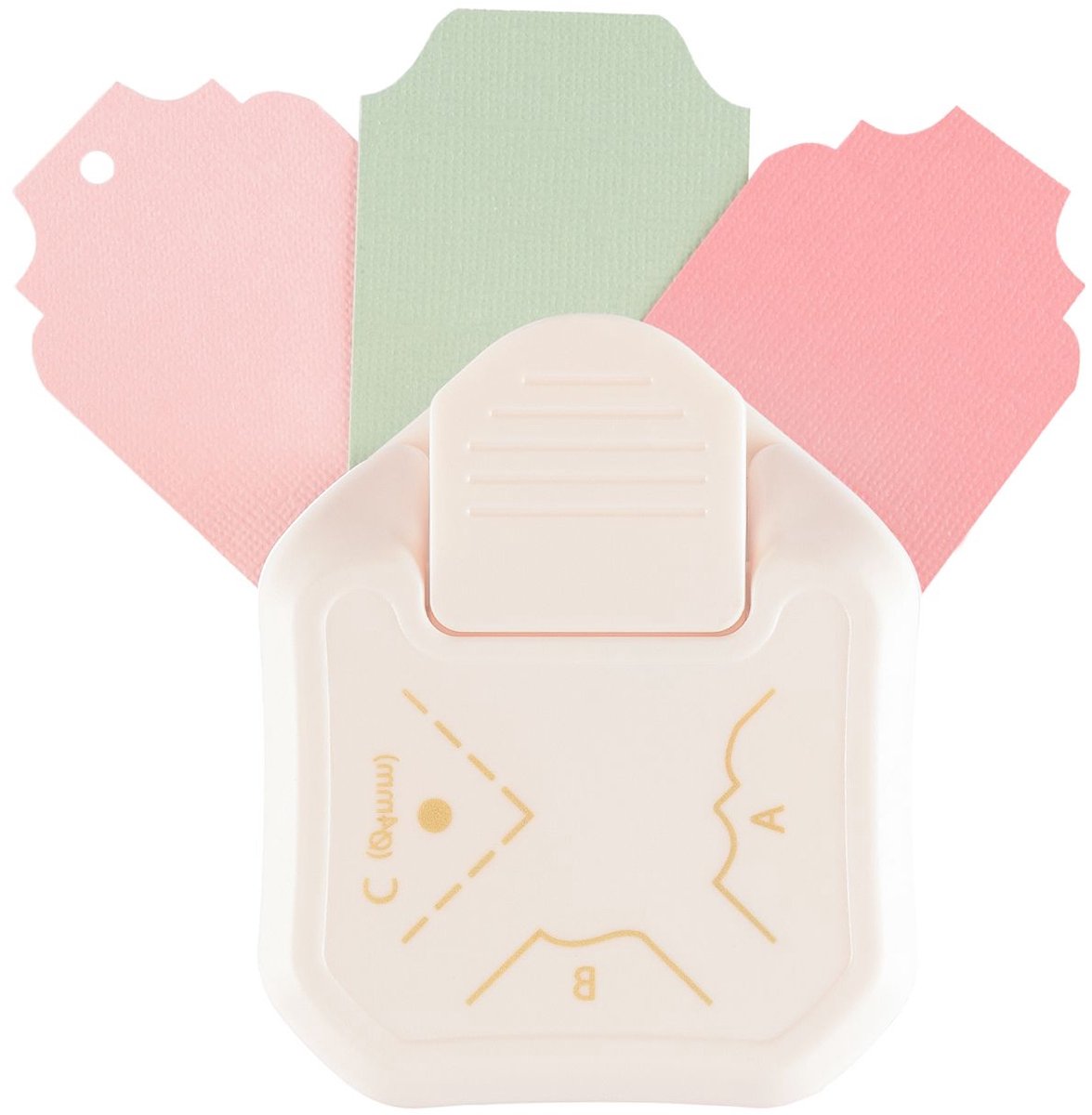 Vaessen creative • 3-in-1 Etiketten-Eckenstanzer Vintage